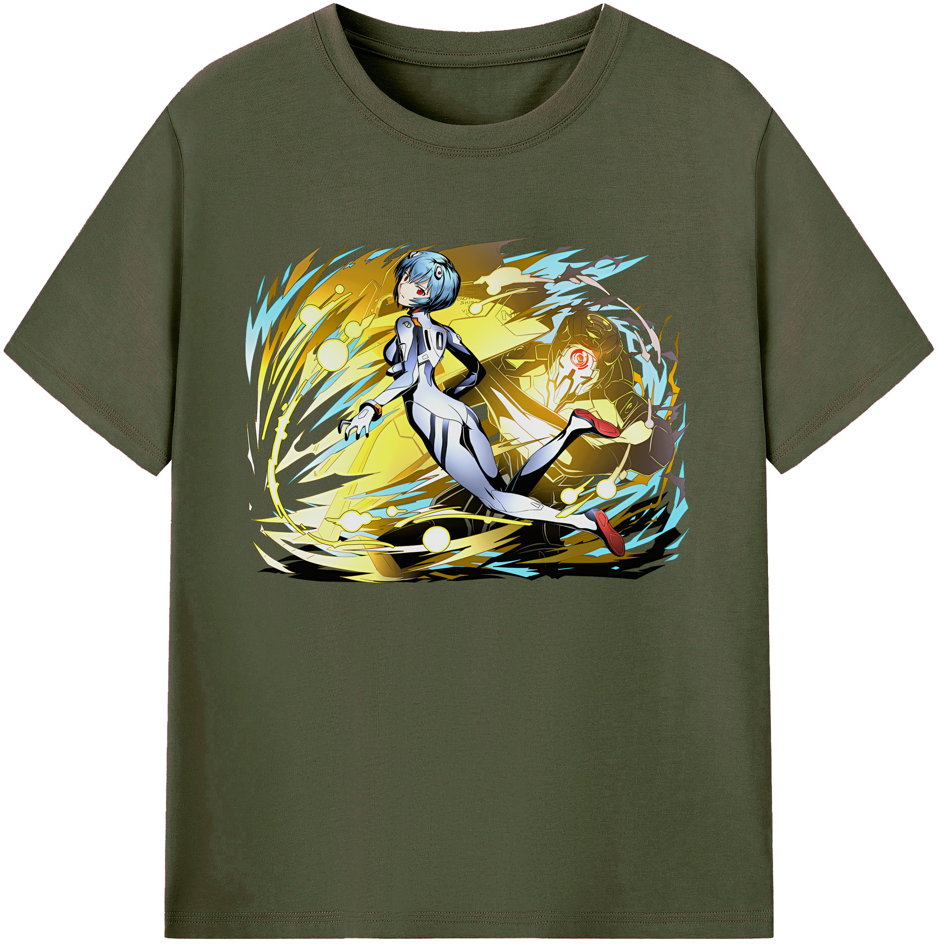 （画像用） EVA 新世紀エヴァンゲリオン 綿100％ メンズ半袖Tシャツ｜肌触りやわらか＆通気性